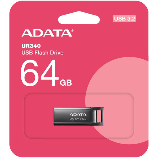 External USB-A 3.2 Adata UR340, 64Gb AROY-UR340-64GBK 